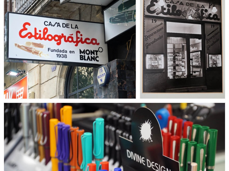 Collage fotogrfic de botiga i productes