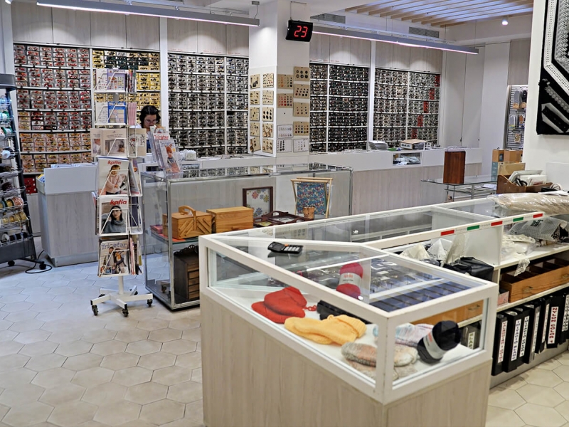Interior exhibition of the haberdashery