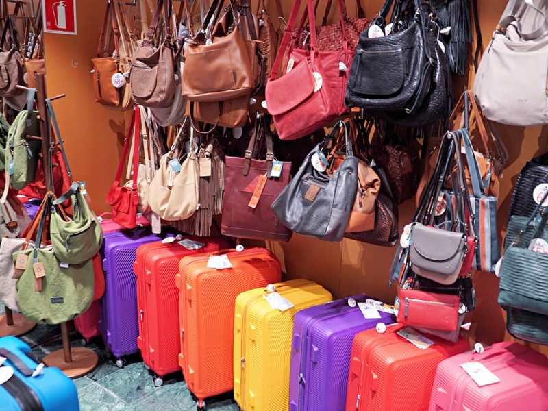 Assortment of suitcases and bags