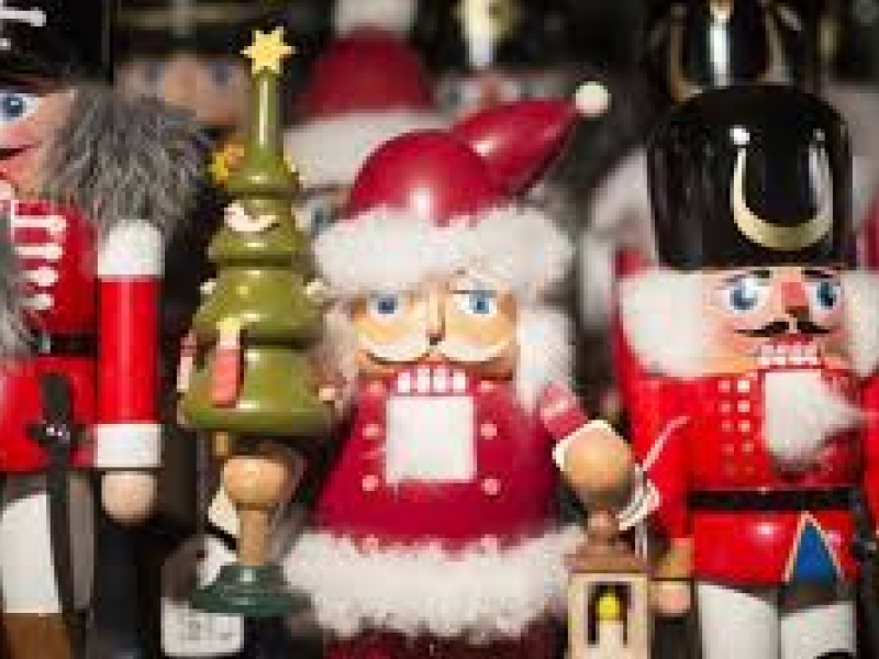 Detail of Christmas wooden soldiers